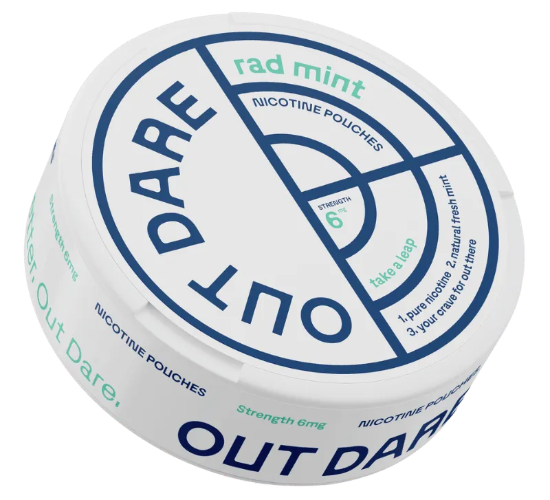 OUT DARE Nicotine Pouches Rad Mint 6 mg sachets