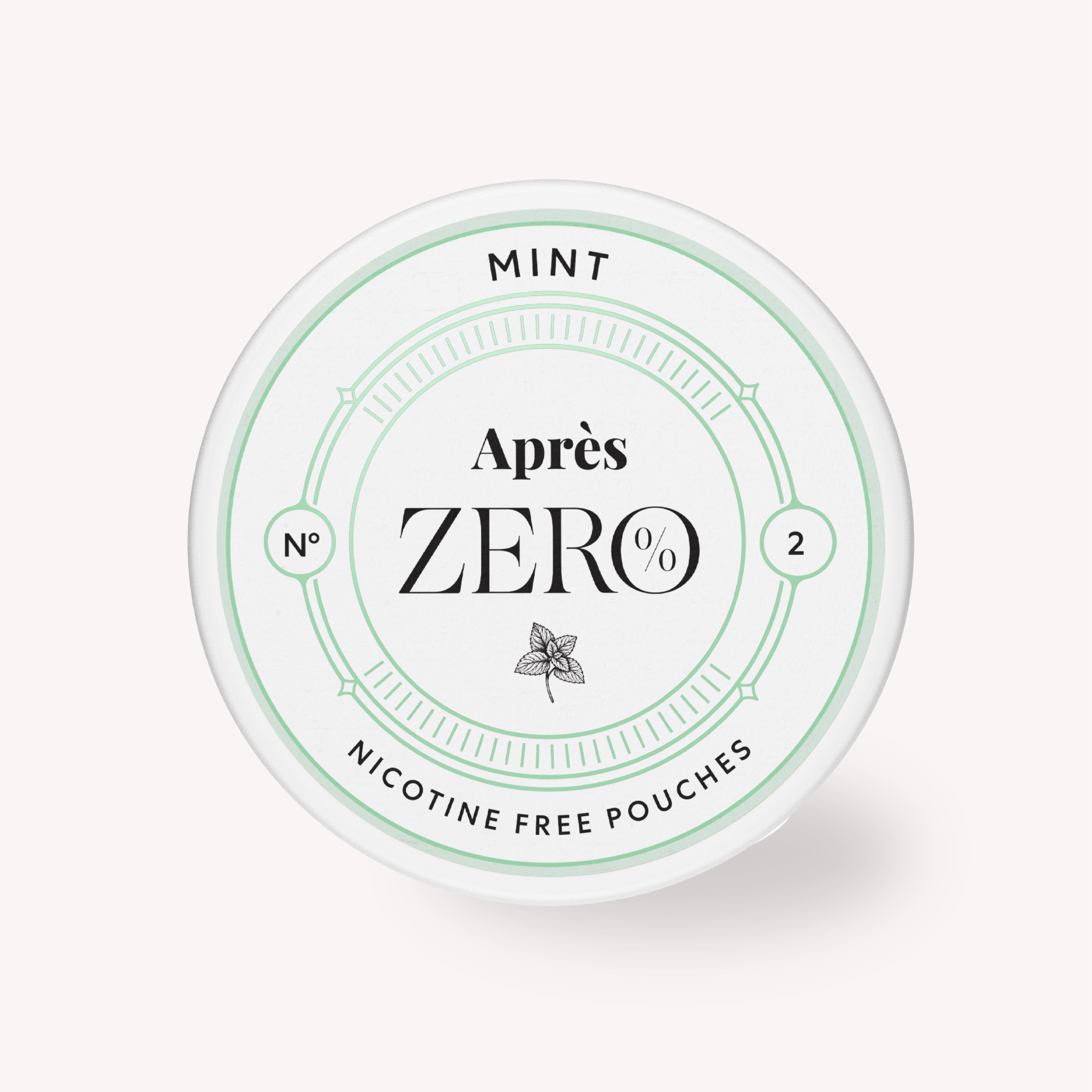 Après Mint Zero pouches 1 boîte menthe 0 mg/g