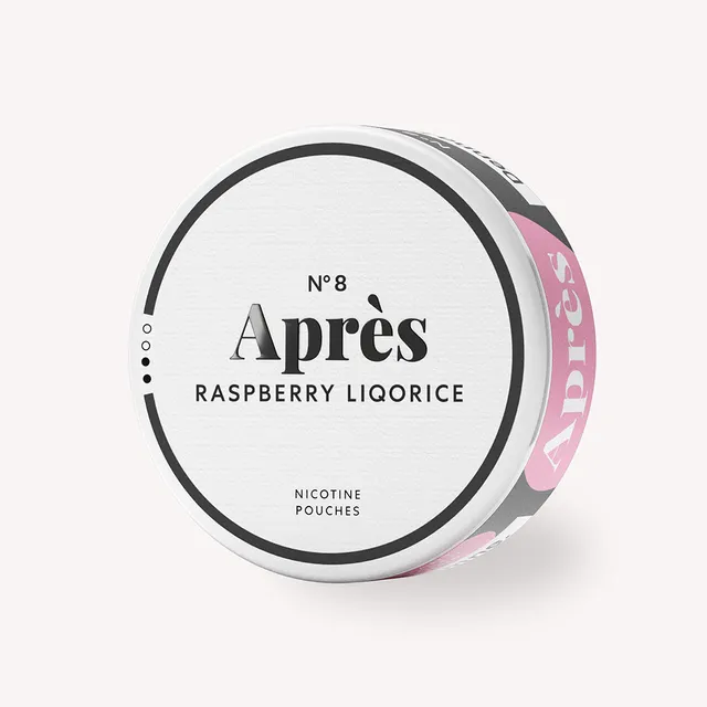 Après Raspberry Liquorice Normal pouches 1 boîte 8 mg/g