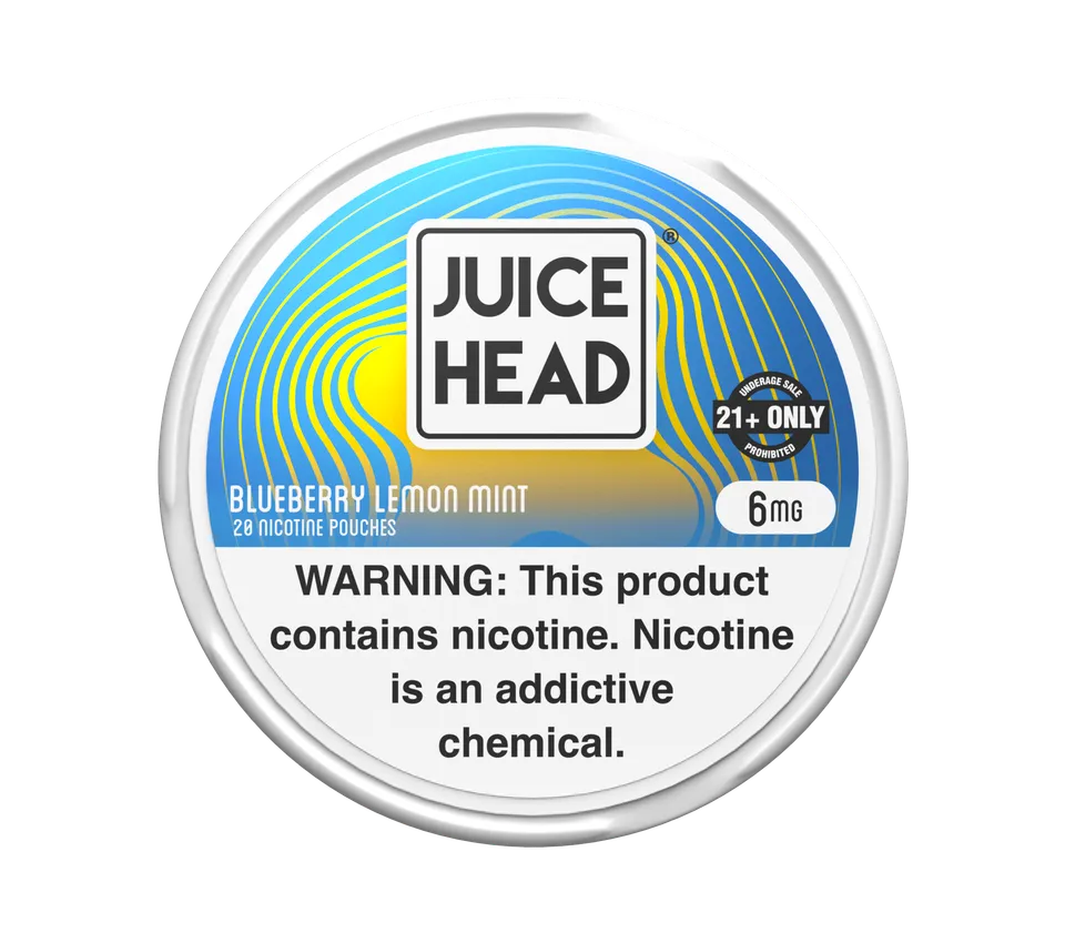 Juice Head Nicotine Pouches myrtille citron menthe 6MG