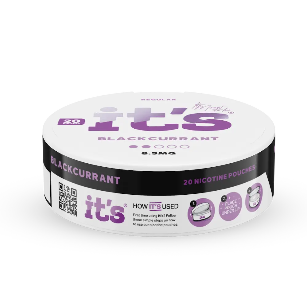 ITS Nicotine Pouches pouches nicotine Blackcurrant 12mg