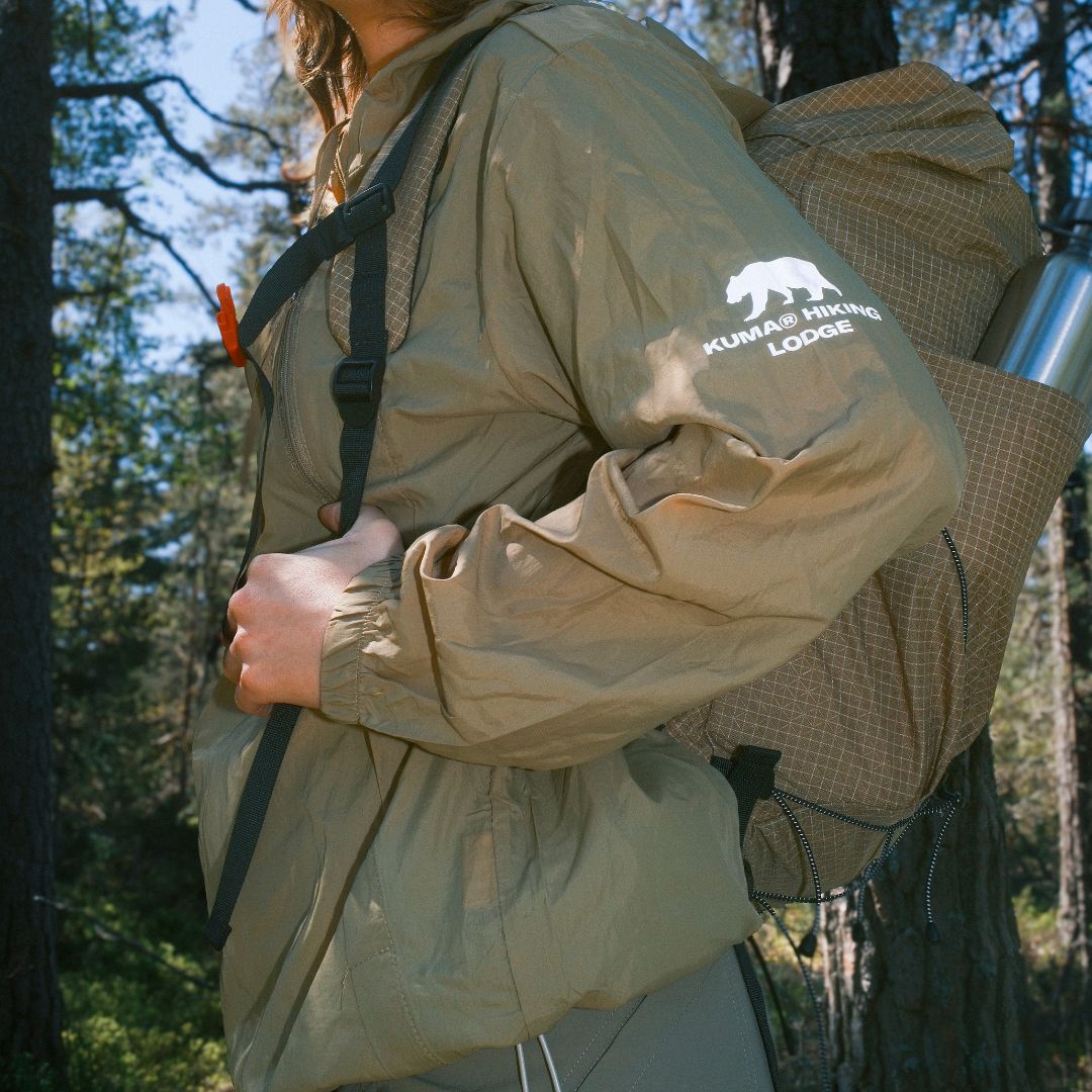 Kuma GEAR Hiking Jacket veste coupe-vent noire capuche