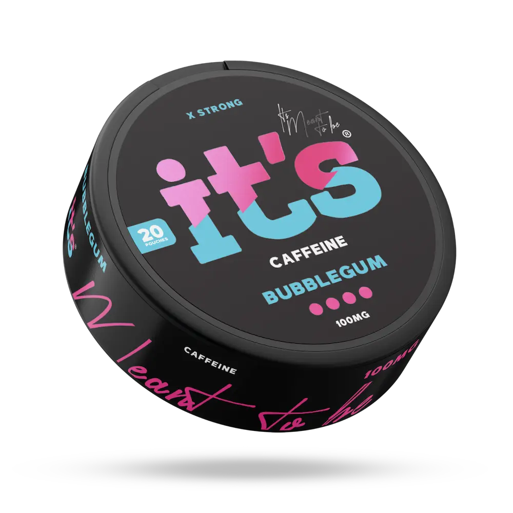 ITS Caffeine Pouches Bubblegum sachets caféine 100mg