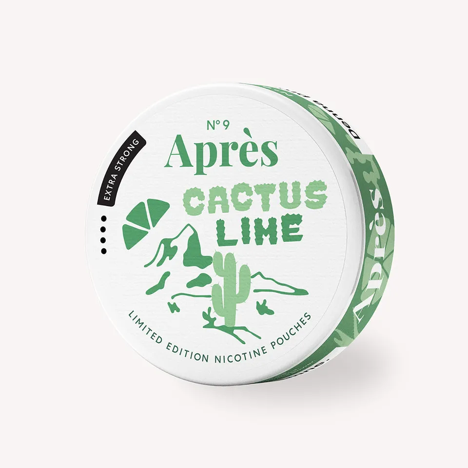 Après Extra Strong Cactus Lime pouches 1 boîte 15 mg