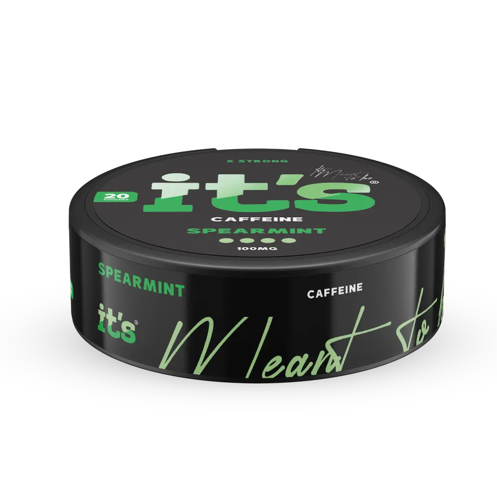 ITS Caffeine Pouches Spearmint sachets caféine 100mg