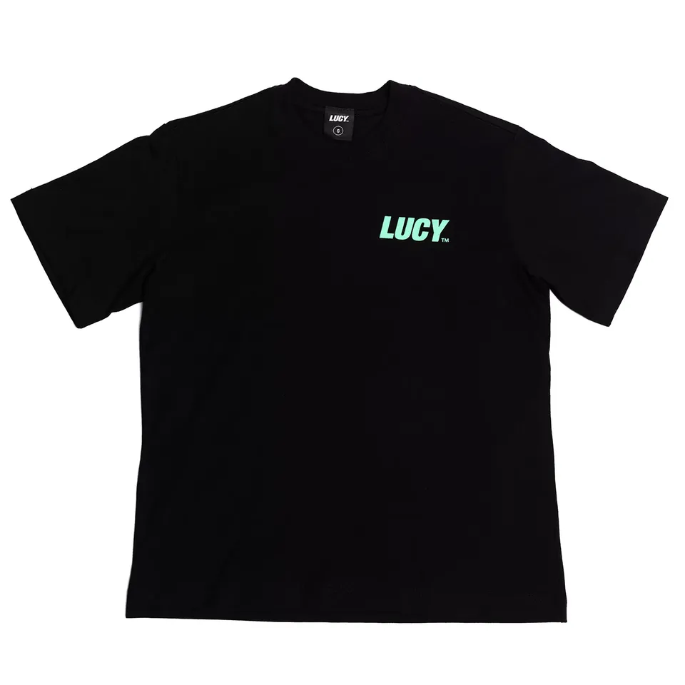 Lucy Black Box Logo T t-shirt noir coton