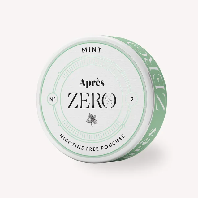 Après Mint Zero pouches 1 boîte menthe 0 mg/g