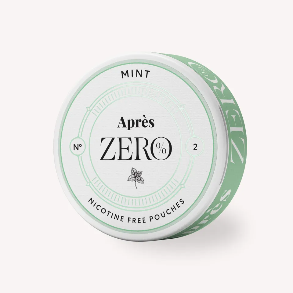 Après Mint Zero pouches 1 boîte menthe 0 mg/g