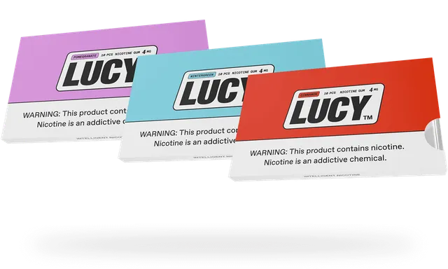 Lucy Gum chewing gum nicotine menthe 4mg