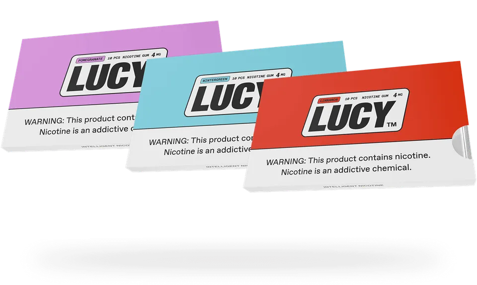 Lucy Gum chewing gum nicotine menthe 4mg