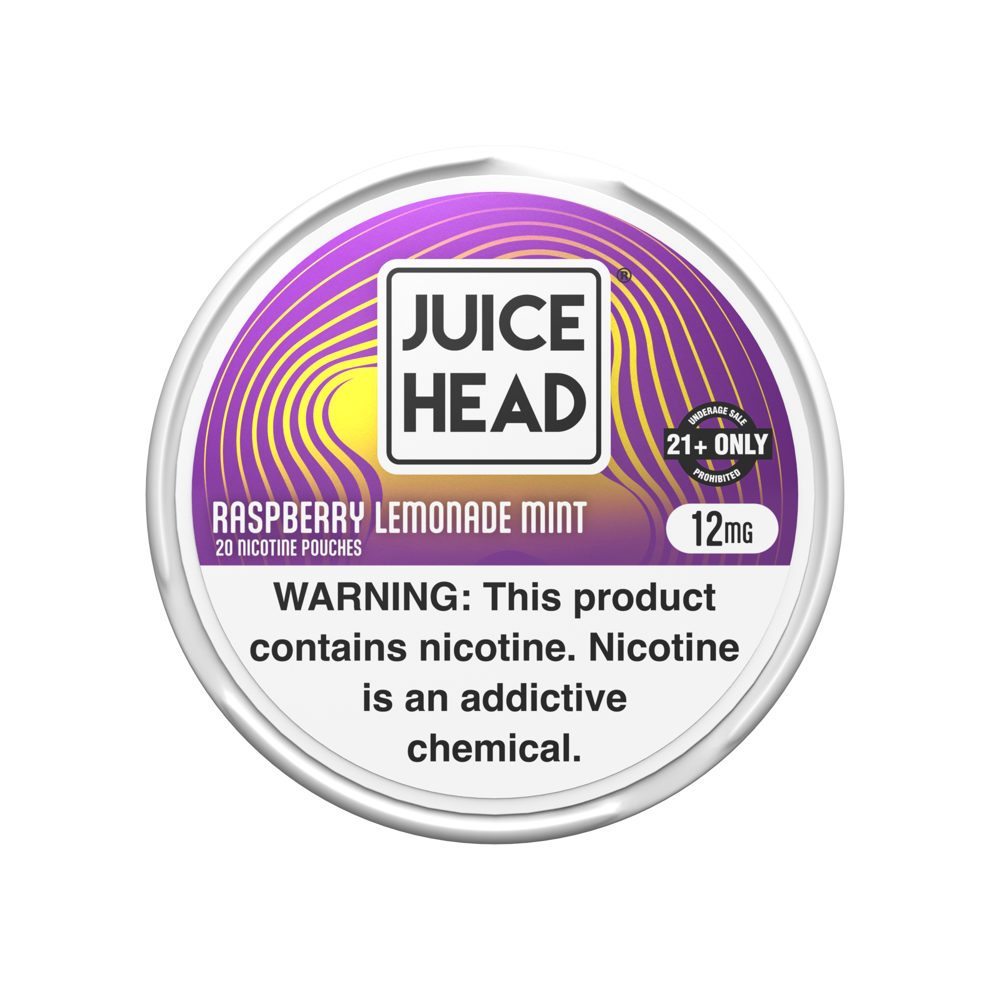 Juice Head Raspberry Lemonade Mint sachets 6mg framboise sans tabac