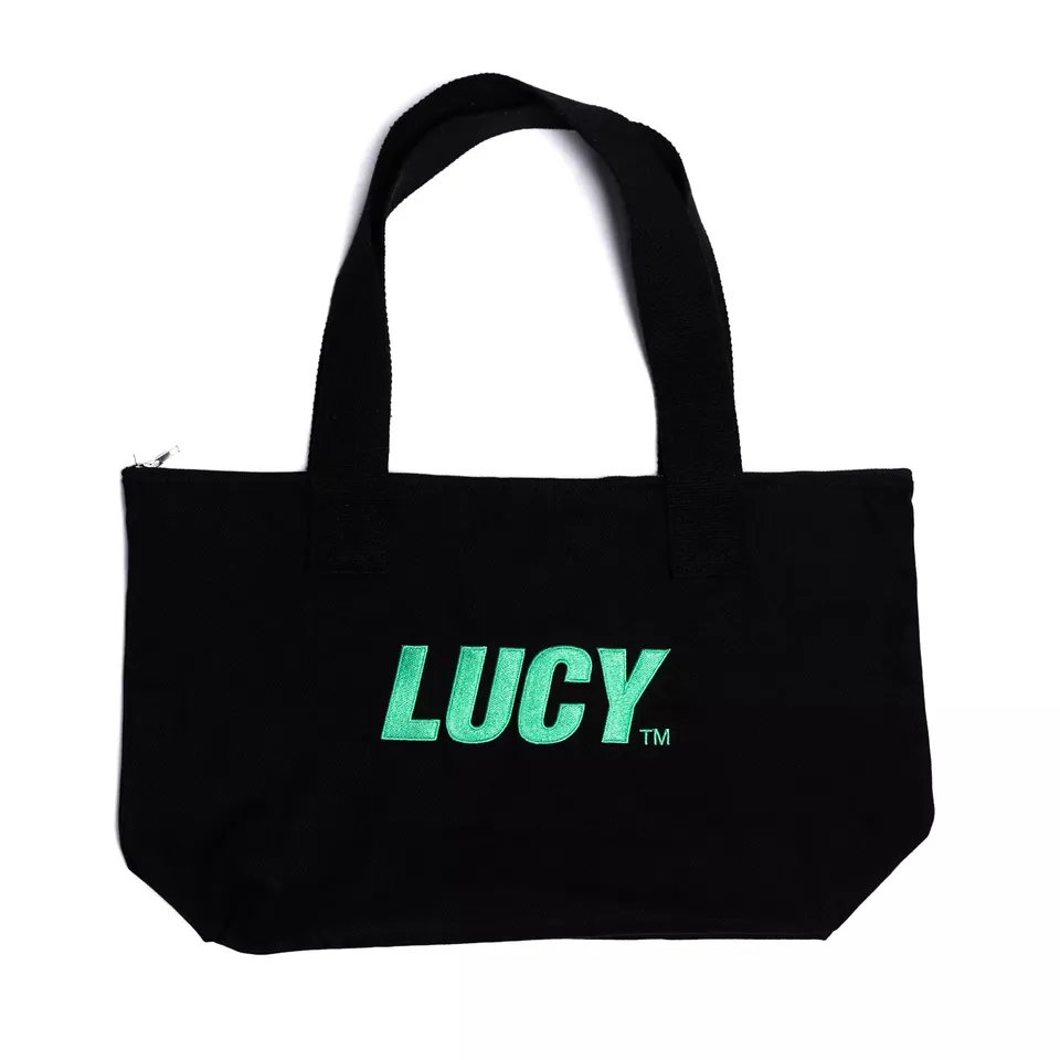 Lucy Vibes Tote sac toile noir