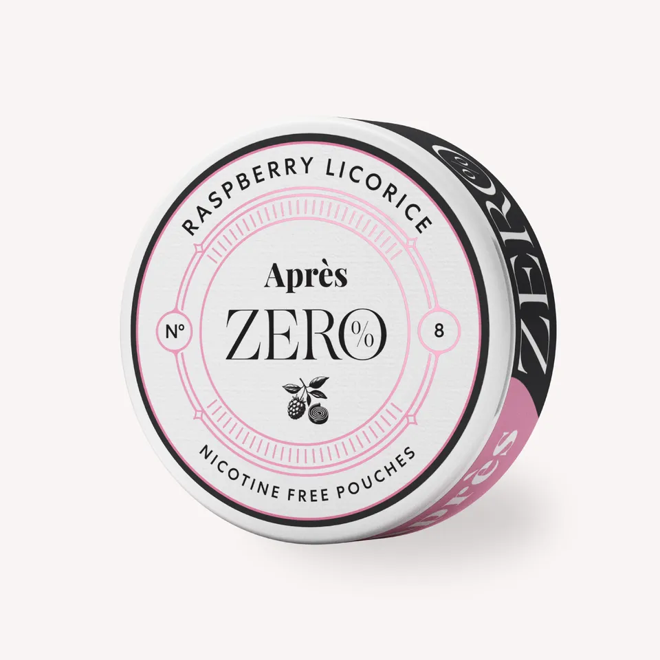 Après Zero Raspberry Liquorice pouches sans nicotine 1 boîte