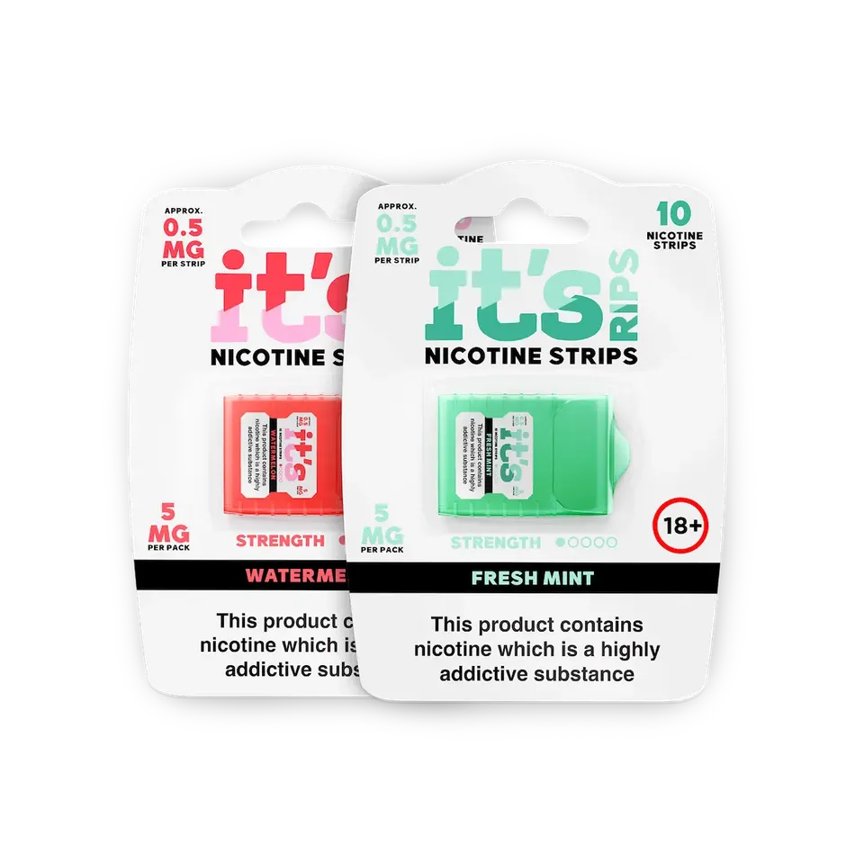 ITS Product Sample strips nicotine 1mg échantillon
