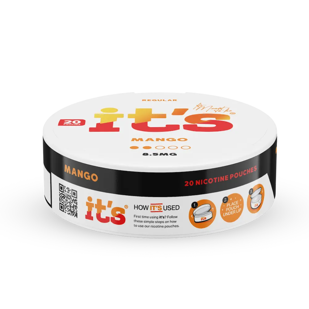 ITS Nicotine Pouches Mango sachets nicotine mangue 12mg