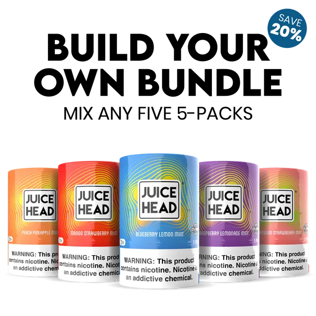Juice Head Nicotine Pouches bundle 5 boîtes panaché