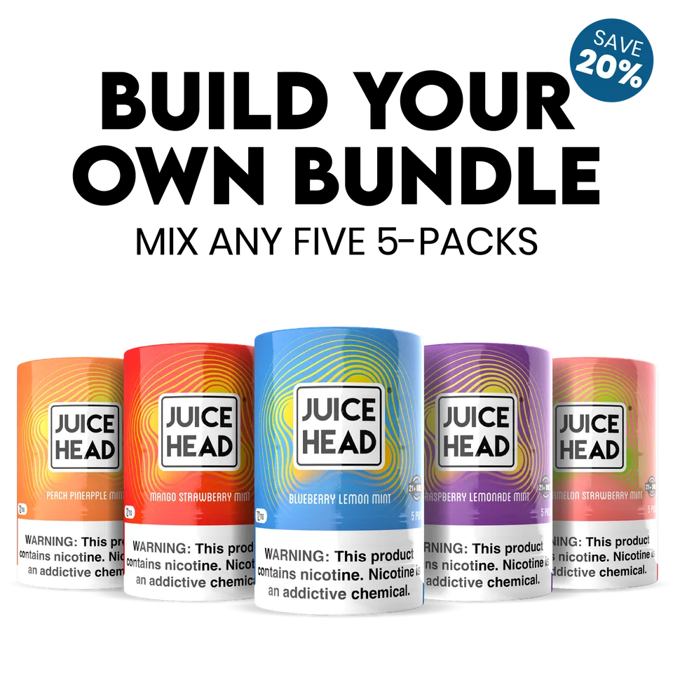 Juice Head Nicotine Pouches bundle 5 boîtes panaché