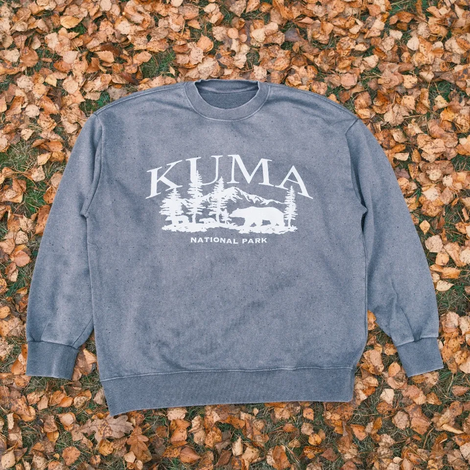 Kuma Lodge Sweater sweat gris coton taille M