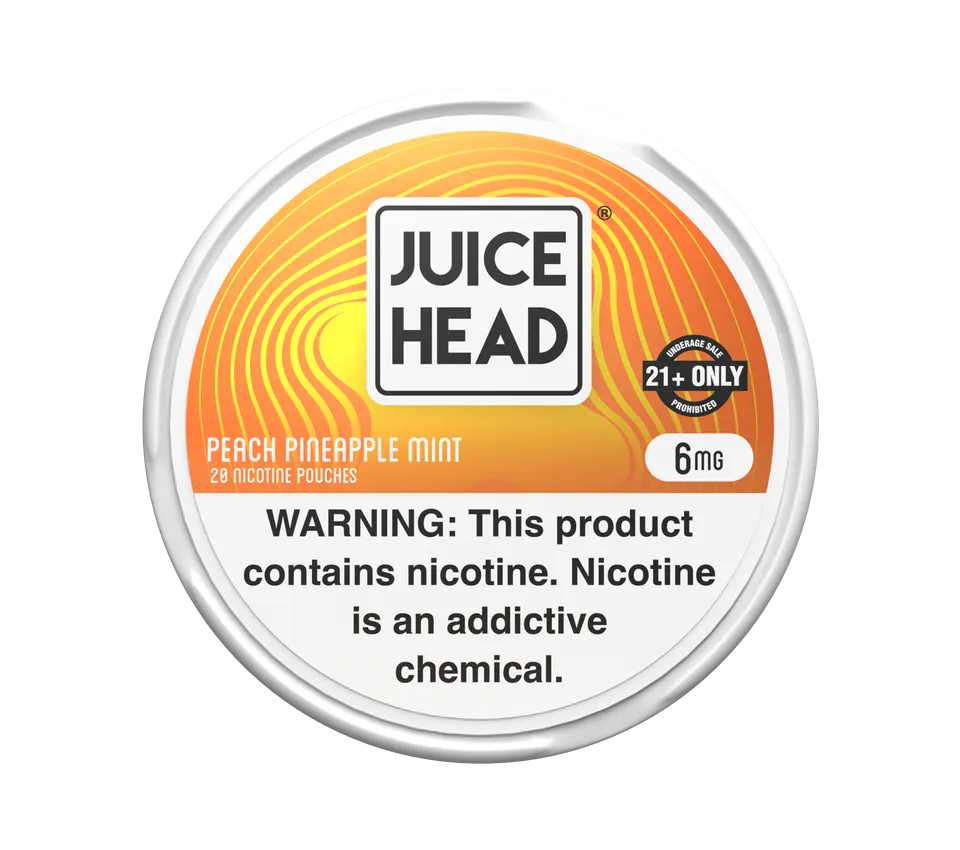 Juice Head Nicotine Pouches pêche ananas menthe 6MG