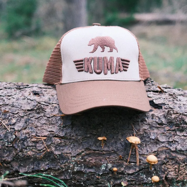 Kuma HATS Lodge Trucker Hat casquette beige coton