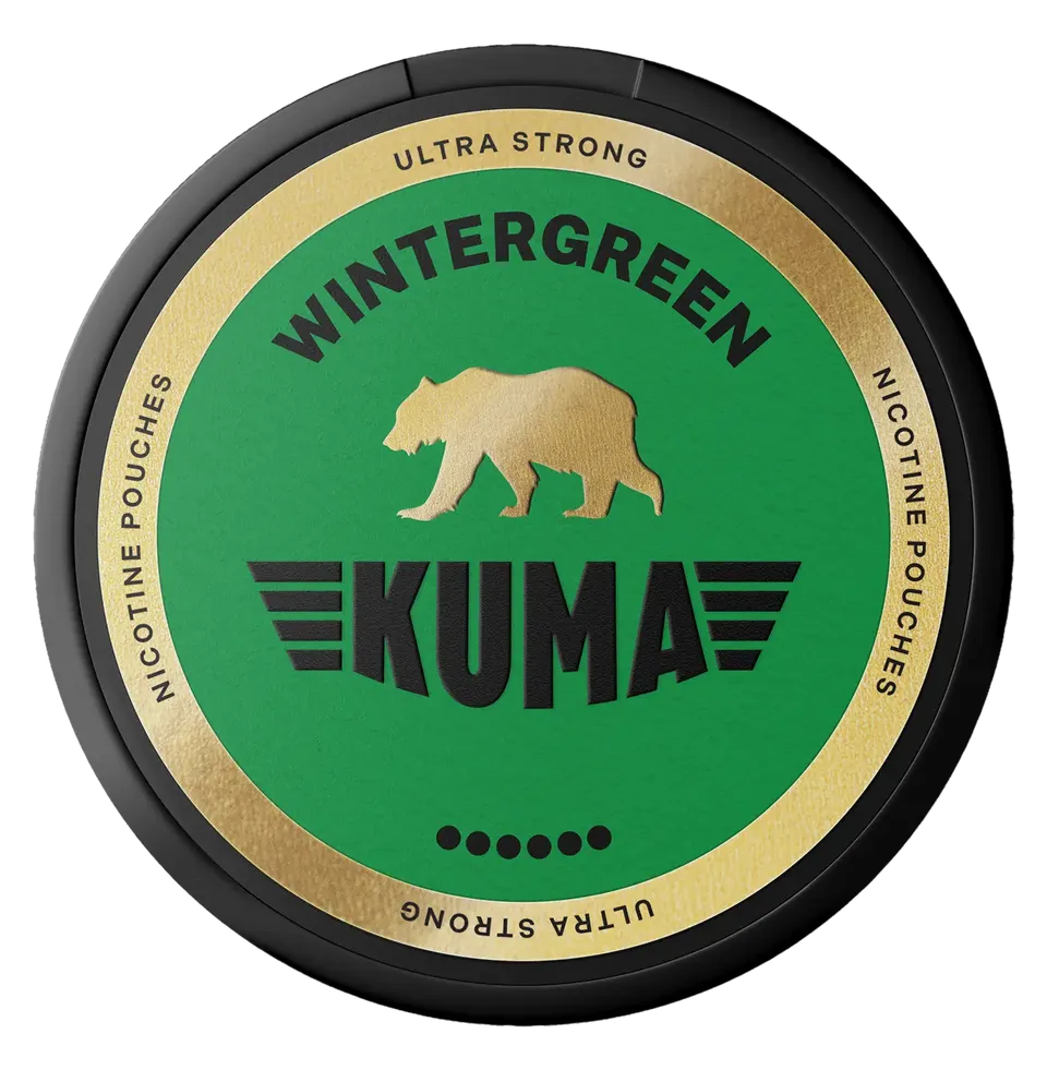 KUMA POUCHES Wintergreen sachets nicotine ultra strong 1 boite