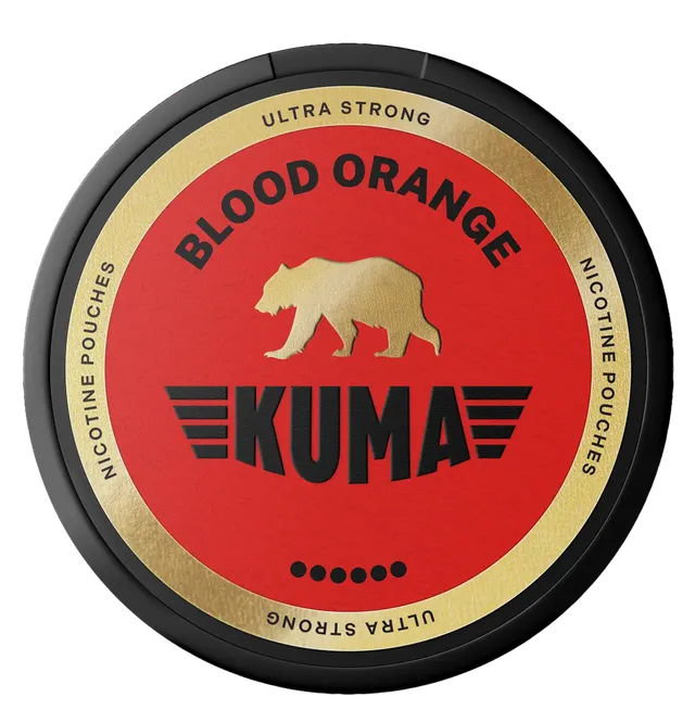 Kuma Blood Orange Ultra Strong pouches 1 boîte orange sanguine