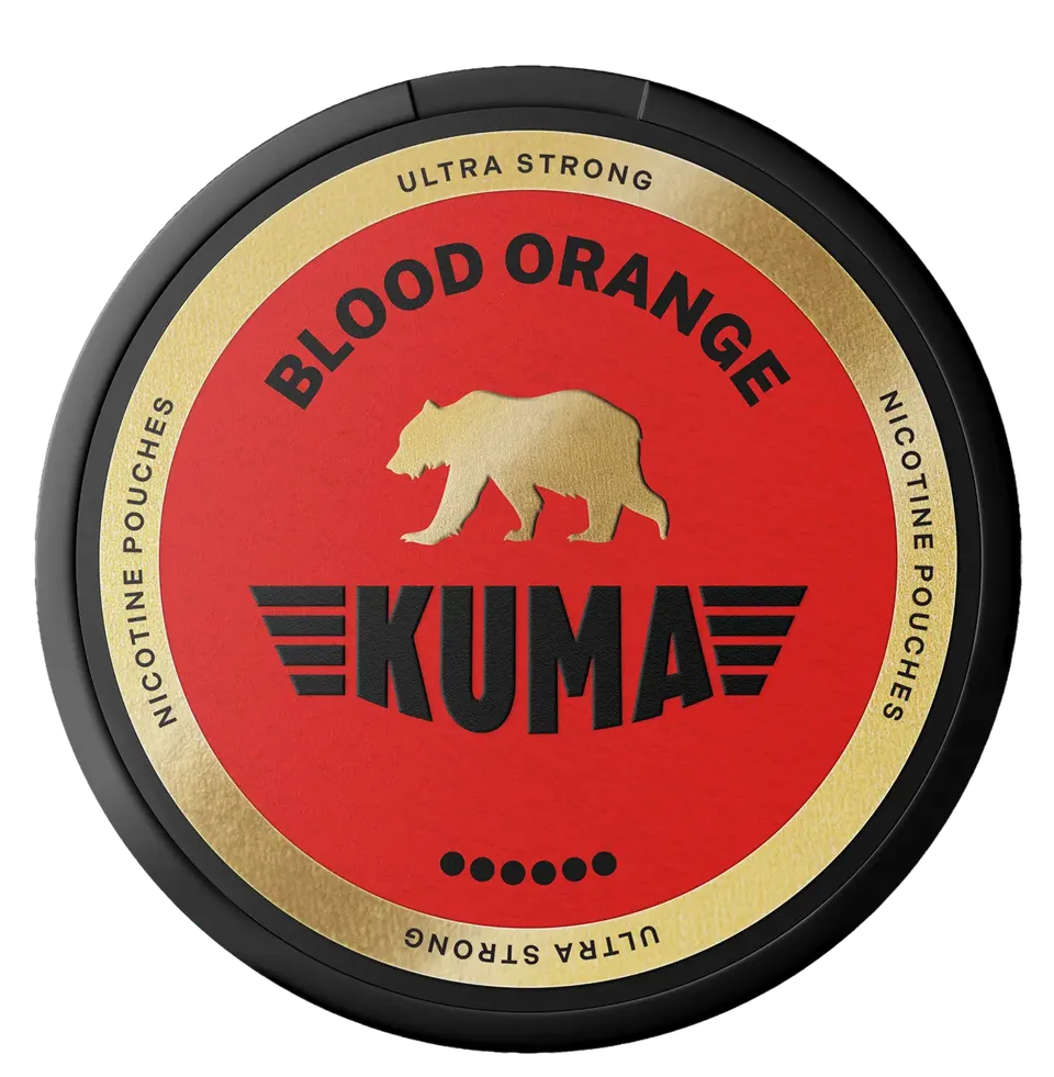Kuma Blood Orange Ultra Strong pouches 1 boîte orange sanguine