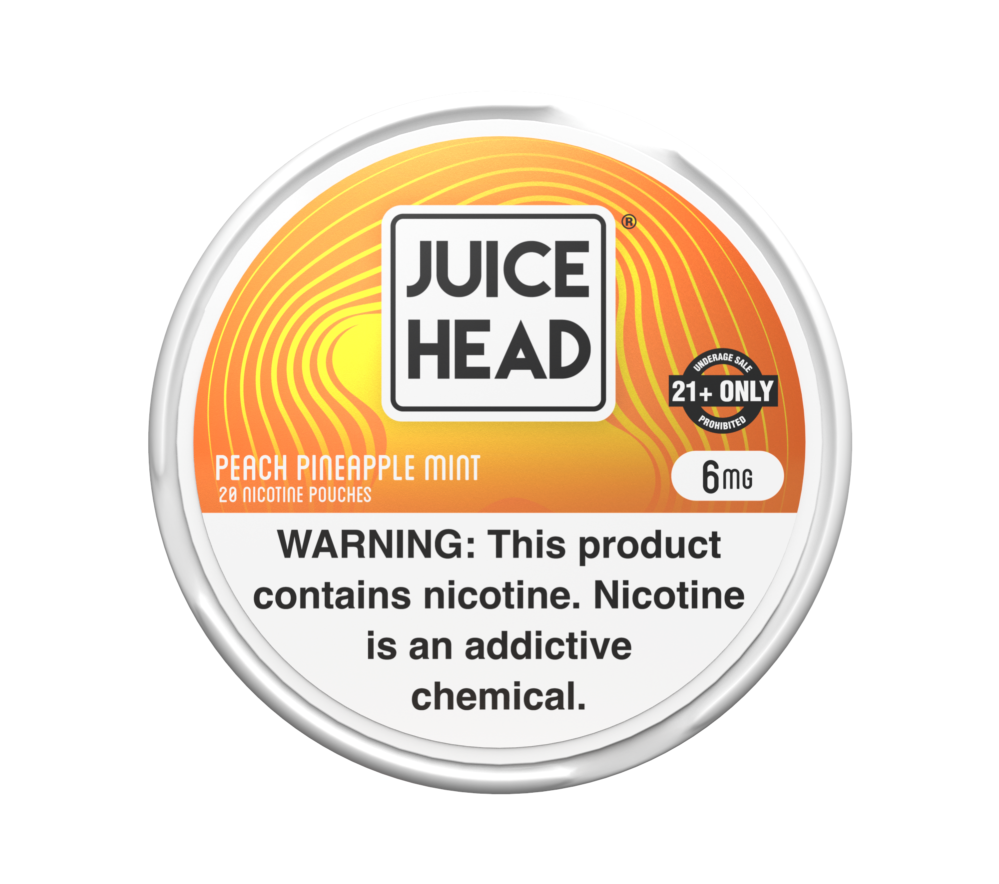 Juice Head Nicotine Pouches pêche ananas menthe 6MG