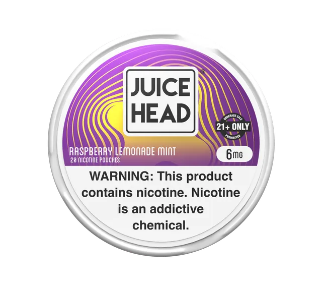 Juice Head Raspberry Lemonade Mint sachets 6mg framboise sans tabac