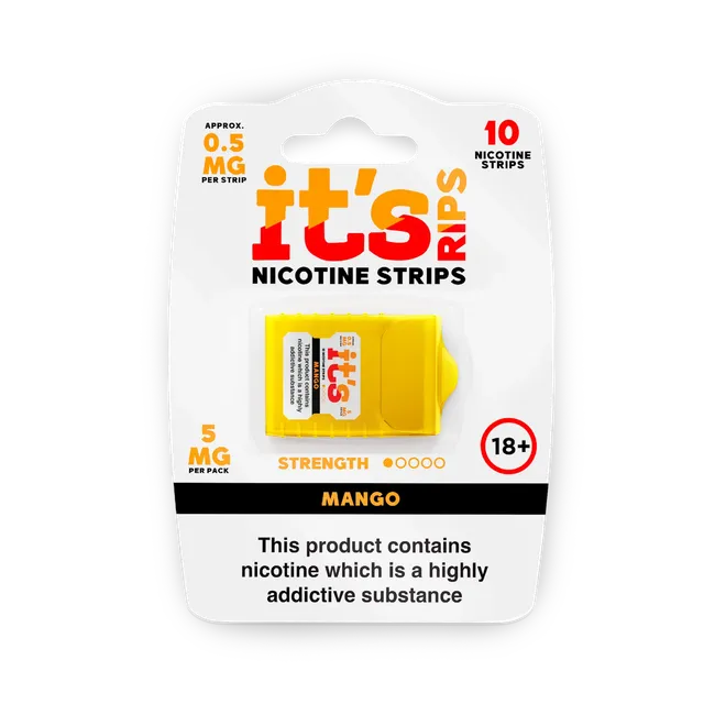 ITS Nicotine Strips Mango strips nicotine mangue 1mg