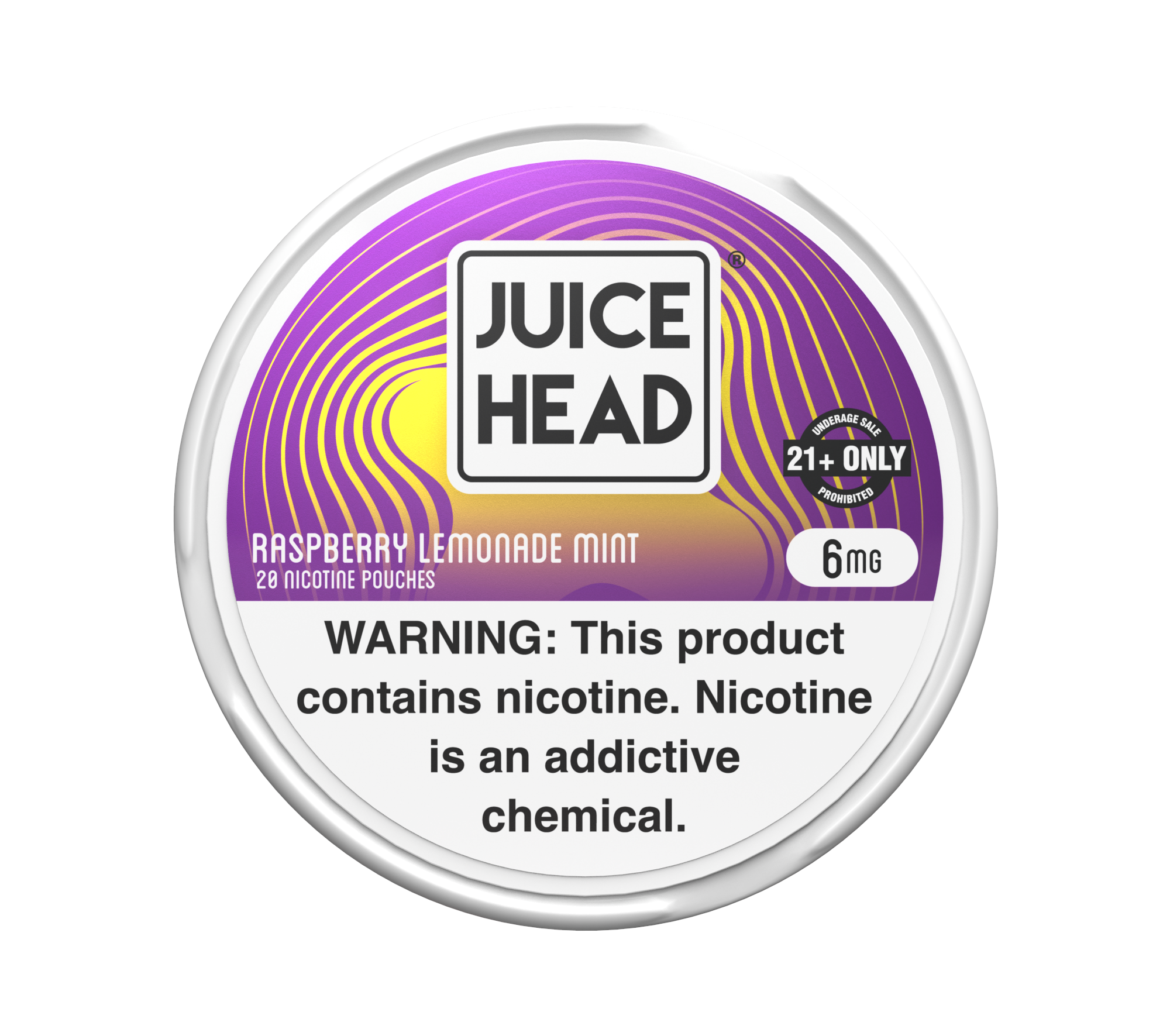 Juice Head Raspberry Lemonade Mint sachets 6mg framboise sans tabac