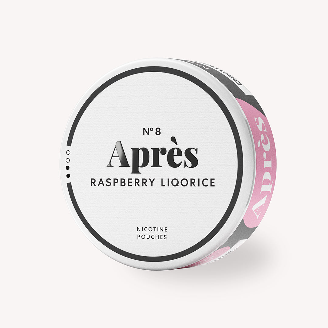 Après Raspberry Liquorice Normal pouches 1 boîte 8 mg/g