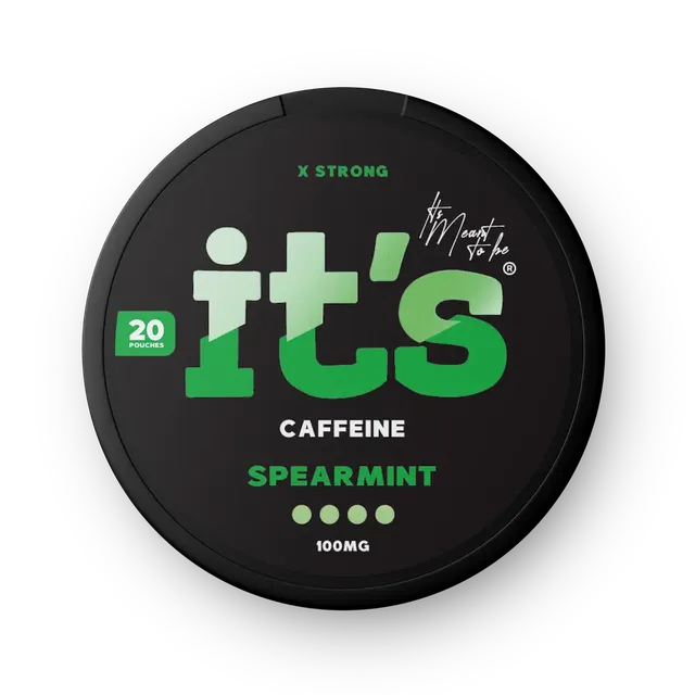 ITS Caffeine Pouches Spearmint sachets caféine 100mg