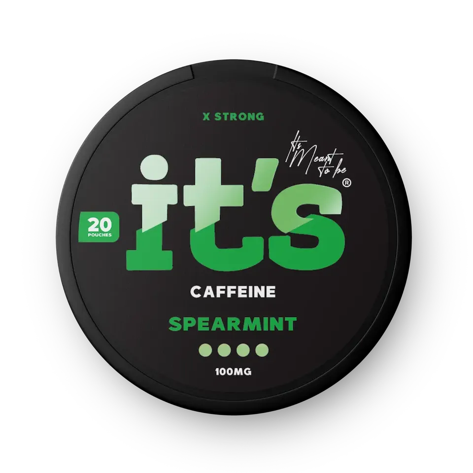 ITS Caffeine Pouches Spearmint sachets caféine 100mg