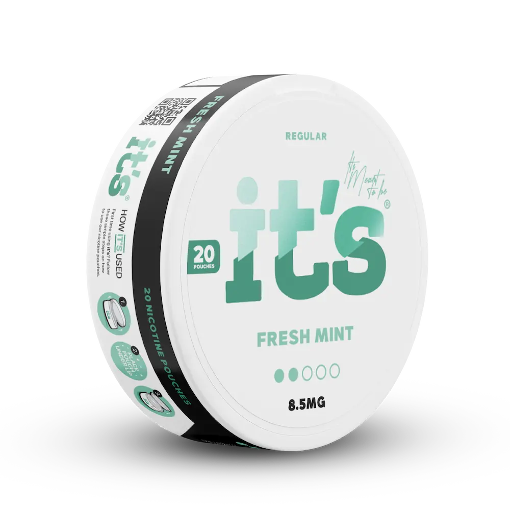 ITS Nicotine Pouches Fresh Mint sachets nicotine 8,5mg