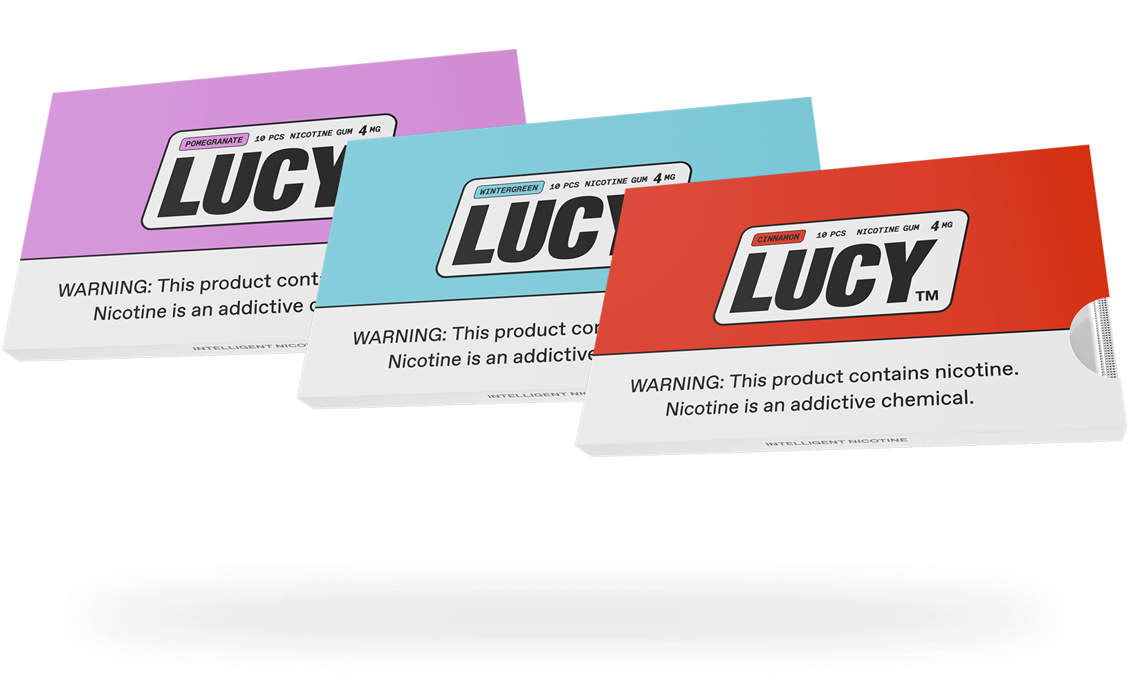 Lucy Gum chewing gum nicotine menthe 4mg