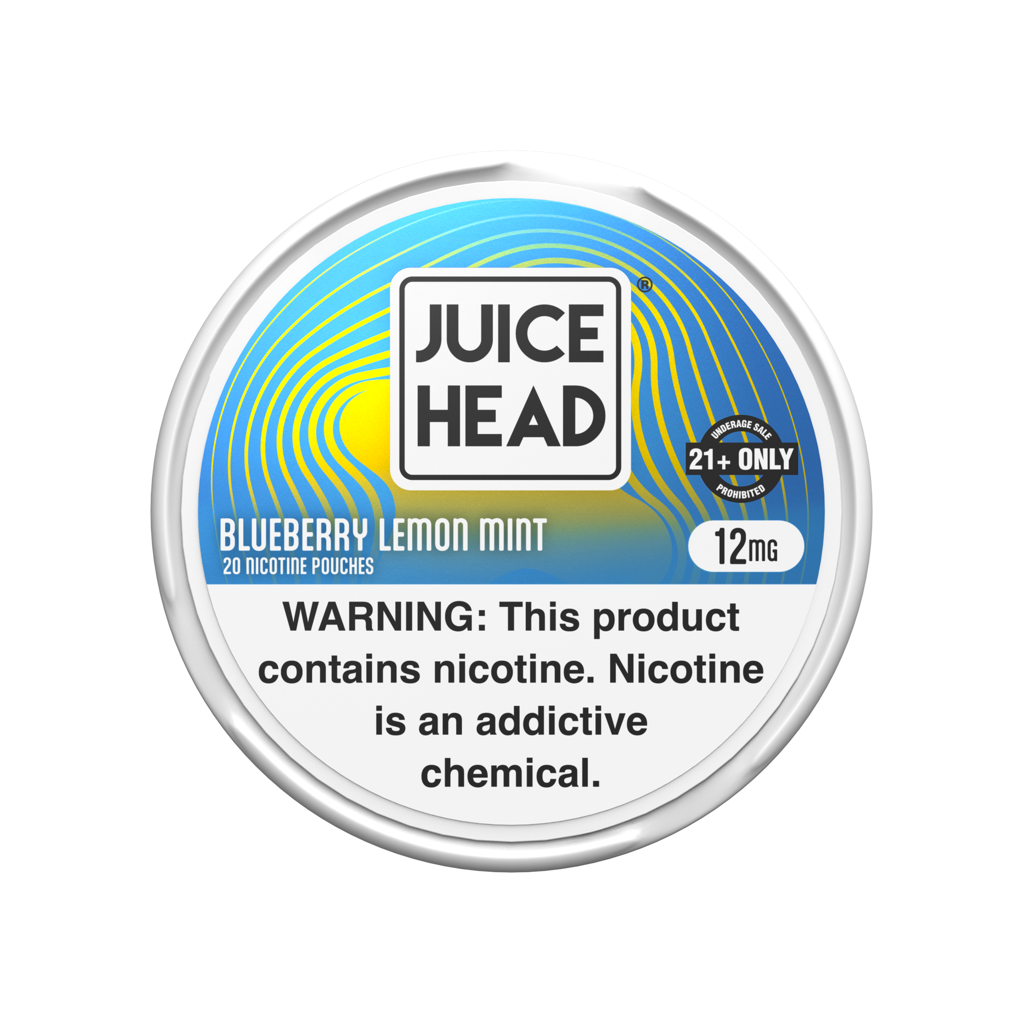 Juice Head Nicotine Pouches myrtille citron menthe 6MG