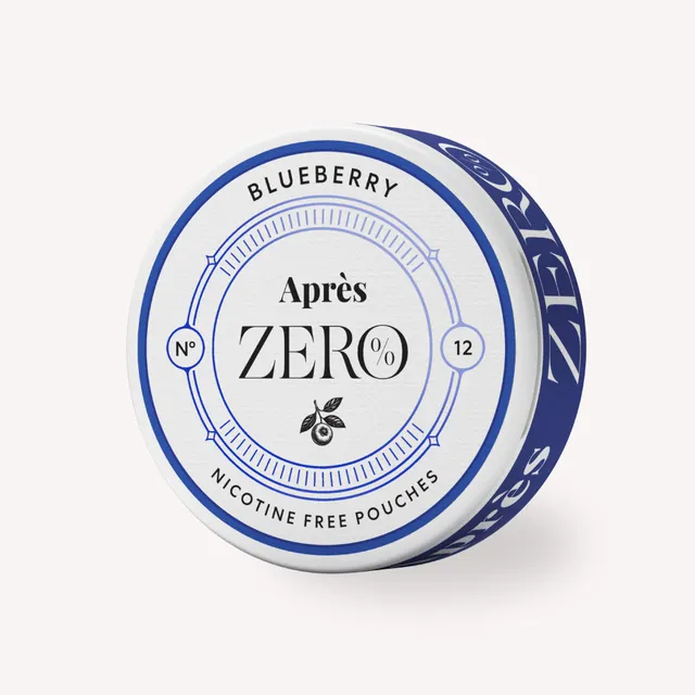 Après Zero Blueberry sachets myrtille 0mg sans nicotine sans tabac