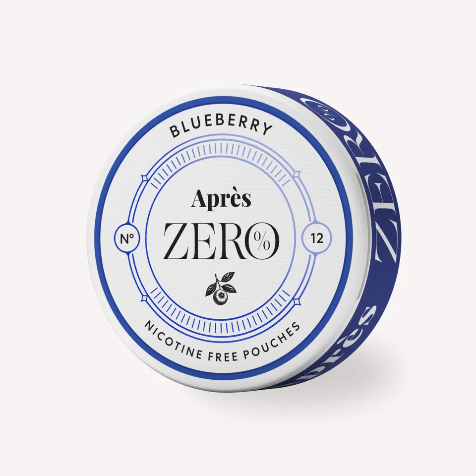 Après Zero Blueberry sachets myrtille 0mg sans nicotine sans tabac