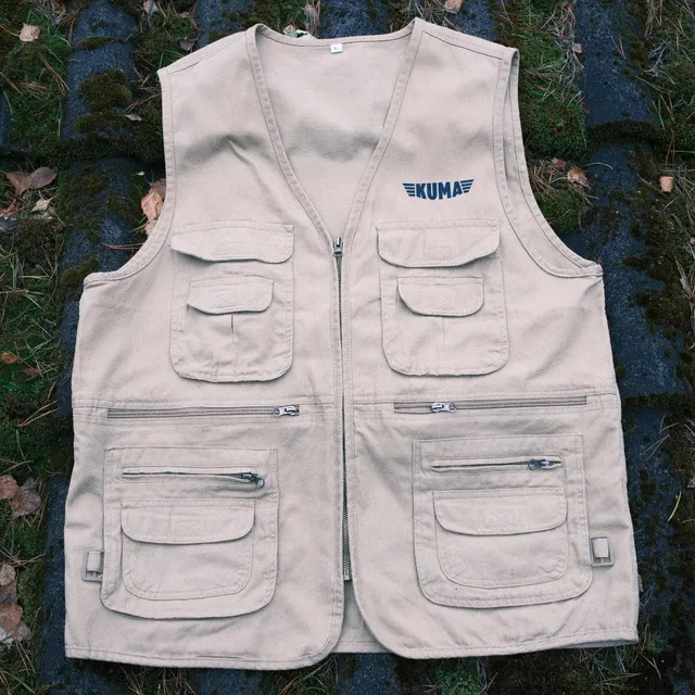Kuma Lodge Vest toile coton marron taille M