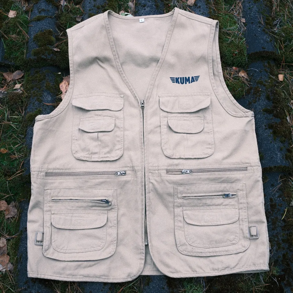 Kuma Lodge Vest toile coton marron taille M