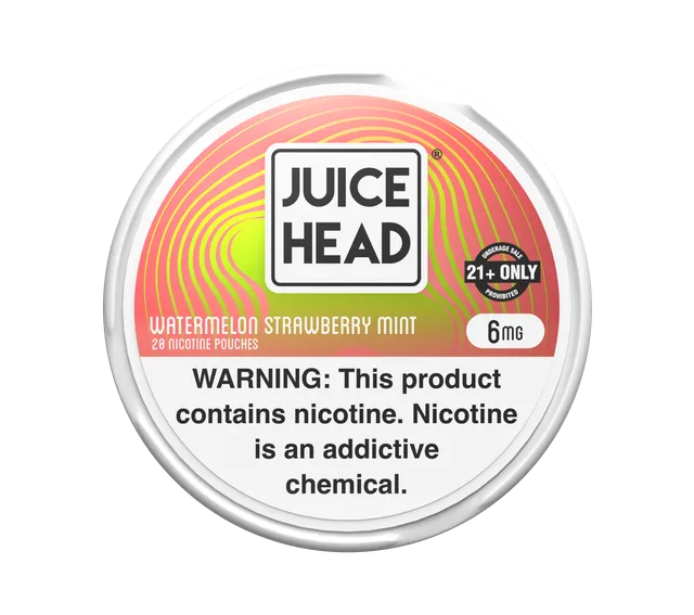 Juice Head Watermelon Strawberry Mint sachets 6mg pastèque sans tabac