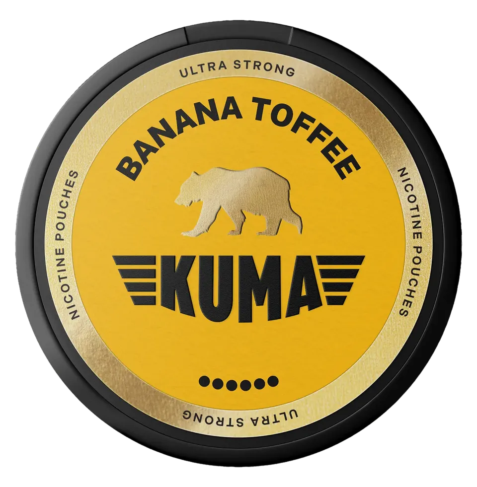 Kuma Banana Toffee Ultra Strong pouches 1 boîte 20 mg/g