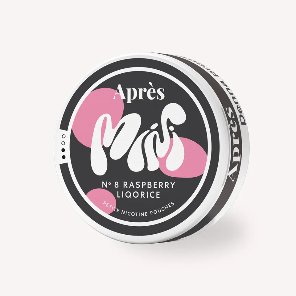 Après Mini Raspberry Liquorice pouches framboise réglisse