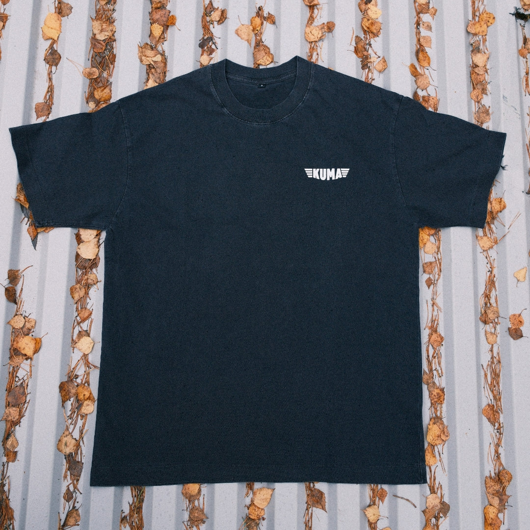 Kuma Lodge T-shirt coton noir 250 gsm taille M