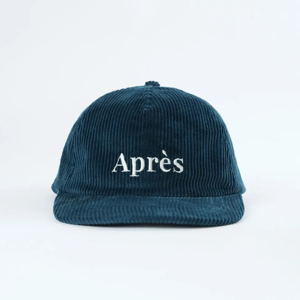 Après Corduroy Petrol Cap casquette velours taille unique