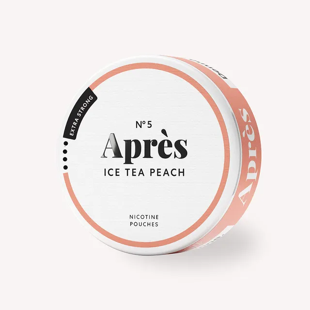 Après Extra Strong Ice Tea Peach pouches 15 mg 1 boîte