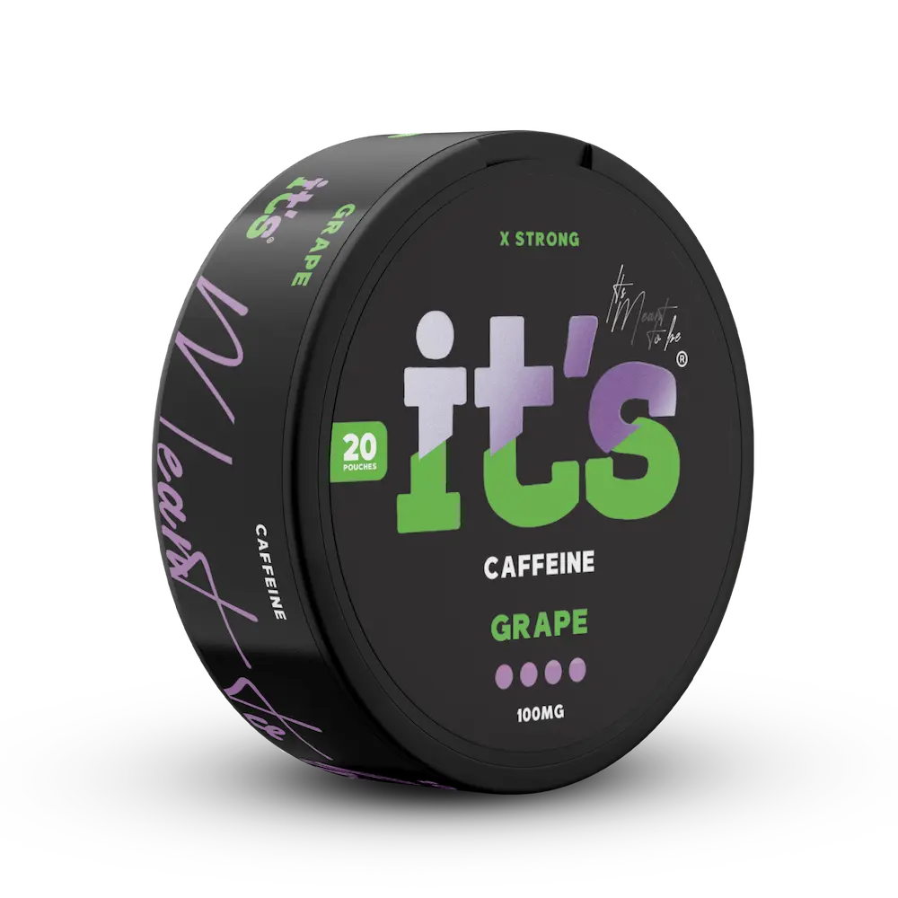 ITS Caffeine Pouches Grape sachets caféine raisin 100mg
