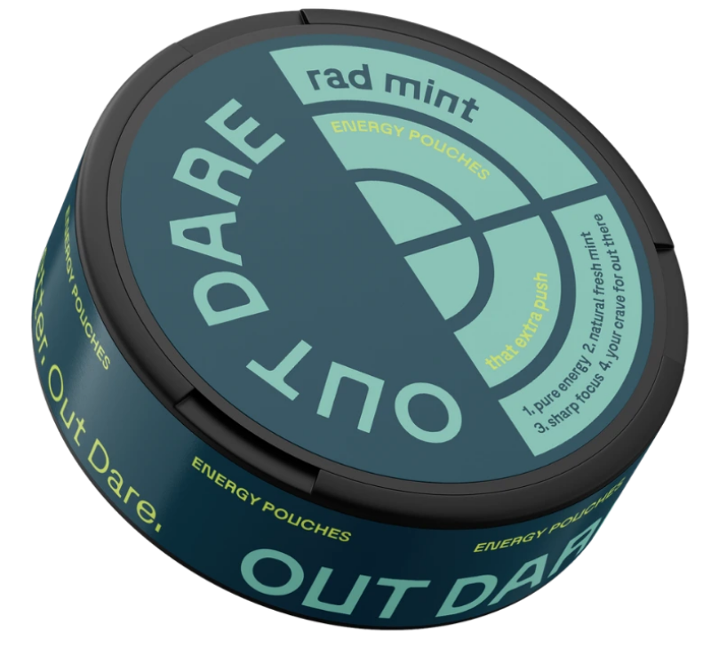 OUT DARE Energy Pouches pouch énergie 75 mg caféine menthe