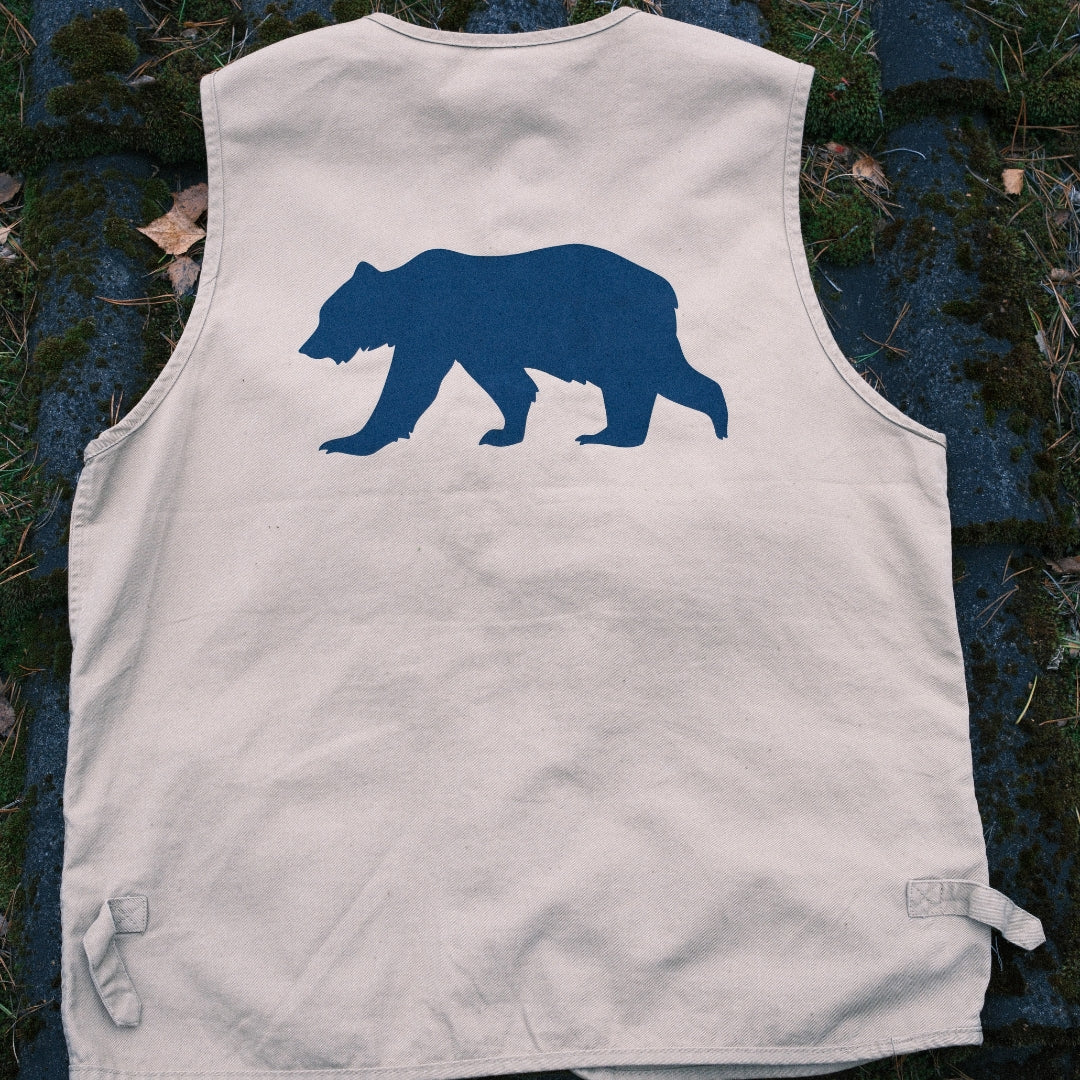 Kuma Lodge Vest toile coton marron taille M